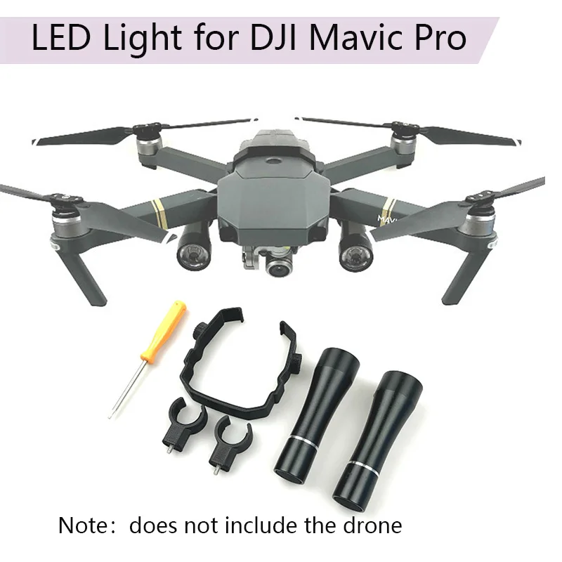 Светодиодный фонарь для DJI Mavic Pro Night Flight 3D с печатной рамкой Navigation Light руководство