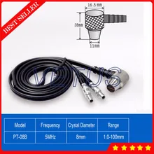 1,0~ 100 мм Диапазон измерения PT-08B двойной зонд Датчик для ультразвукового измерения толщины