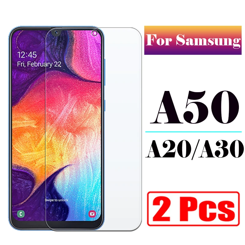 2 шт. Защитное стекло для samsung galaxy a50 закаленное a30 a20 a 20 30 50 Защита экрана 20a 30a 50a