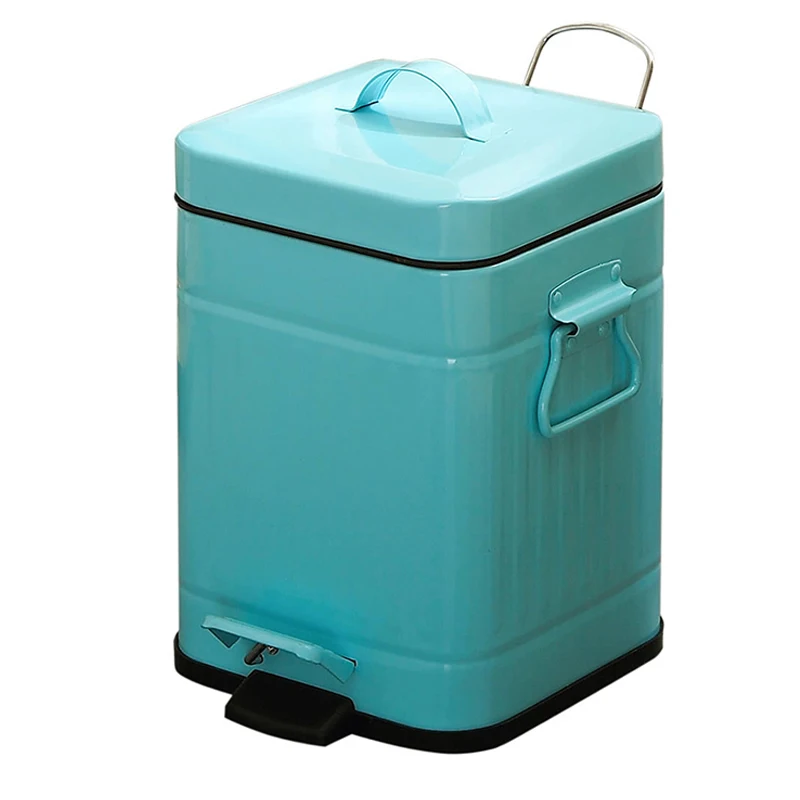 

ORZ 3L Square Trash Can Kitchen Living Room Office Garbage Dust Bin Car Trash Bin Bathroom Storage Rubbish Bucket Storage Box