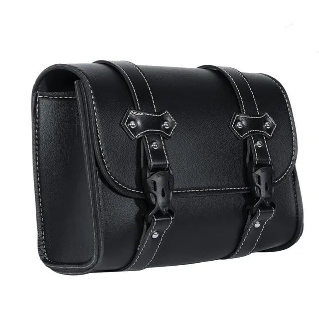Ironwalls Motorcycle Saddlebag Pu Leather Tool Bag Storage Pouch Ironwalls Motorcycle Saddlebag Pu Leather Tool Bag Storage Pouch Buckle Adjule Mounting Strap For Harley Sportster
