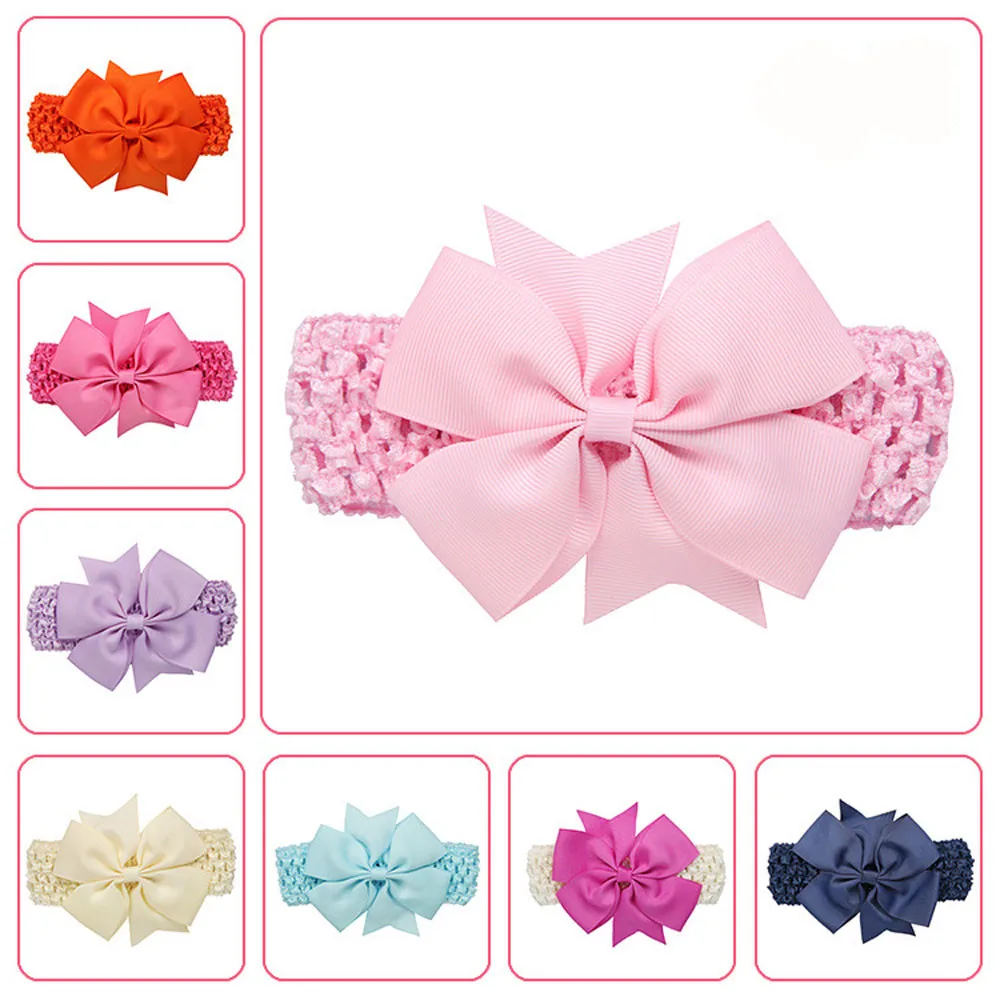 

2018 New Hot Girls baby headband hair accessories Kids Rabbit Bow Ear Hairband Headband Turban Knot Head Wraps Elastic Turban