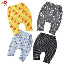 AD/штаны-шаровары для мальчиков и девочек, хлопок, качественные штаны для маленьких мальчиков и девочек, летняя одежда до середины икры, детская одежда