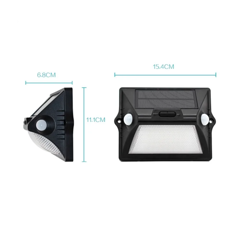 Dual Motion Sensor Solar LED Lights with 12 RGBW LEDs for Garden Solar Light Waterproof Outdoor Yard Garage Porch Led Wall Lamp (4)