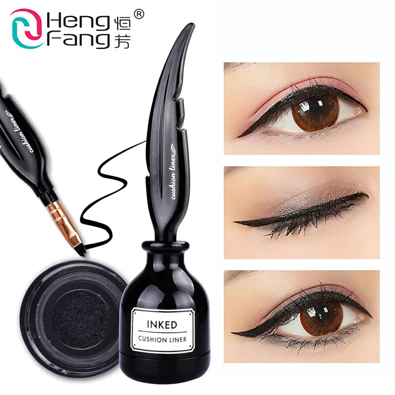 

Waterproof Black Eye Liner Feather Shape Liquid Eyeliner HengFang Brand Pro Eyes Makeup Long Lasting Smooth Make Up Maquiagem
