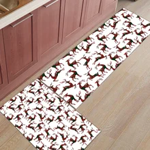 Скандинавский веселый рождественский коврик на кухню из 2 предметов грязный мусор грязевой Траппер ботинок механический скребок моющийся аксессуар наборы напольный