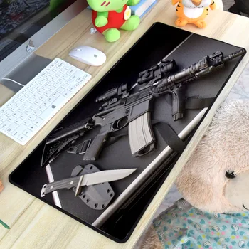 

Congsipad So Cool Hadsome Weapon Guns HD Pattern Images Printed Mousepad Big Size Gaming Table Mat for Decoration Desk Top