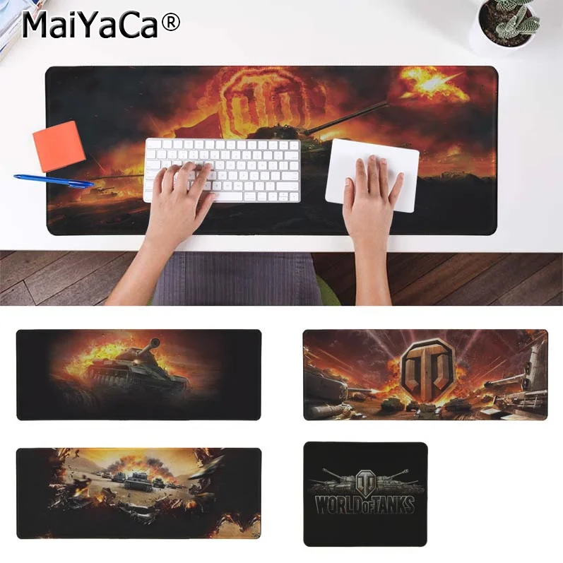 

MaiYaCa Funny New World of Tanks Game Natural Rubber Gaming mousepad Desk Mat Rubber PC Computer Gaming mousepad