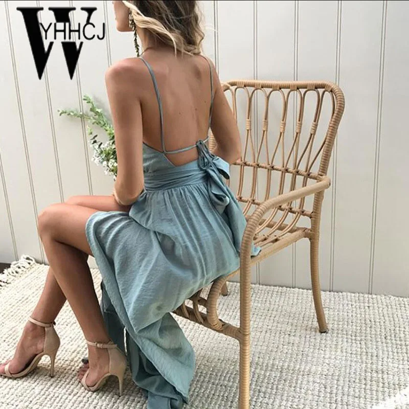 Buy Wyhhcj 2018 Sexy Backless Summer Dress Sleeveless 