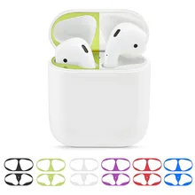 Hot Sale Metal Dustproof Sticker For Apple Airpods1 Earphone Charging Box Skin Protector Airpods Dust Guard Air pods Accessories