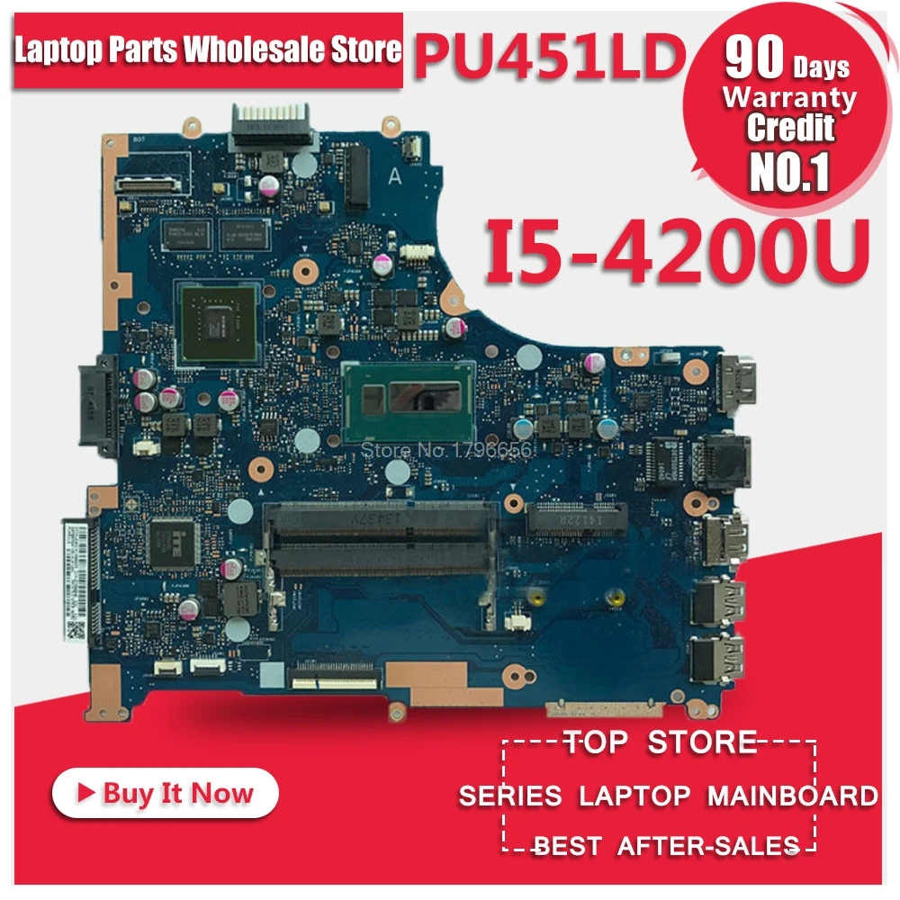 

For ASUS PU451LD PU451 PU451L Laptop Motherboard i5-4200U 1G video memory PU451LD motherboard REV2.0 100% tested