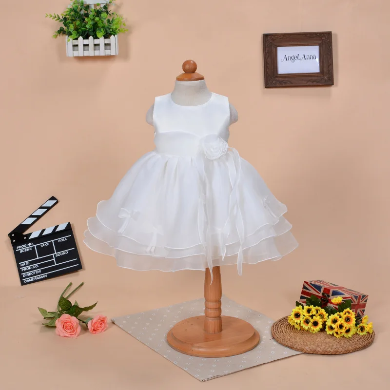 Детское платье на день рождения для 1 года белые вечерние платья Vestido 2020