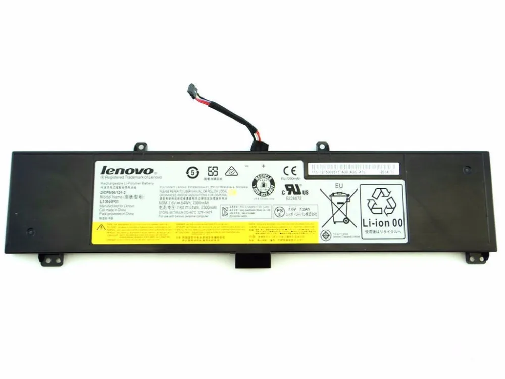Новая Подлинная батарея для LENOVO Y50-70 TOUCH Y50p-70 Y50-80 серии L13N4P01 L13M4P02 7 4 V 54WH | Компьютеры