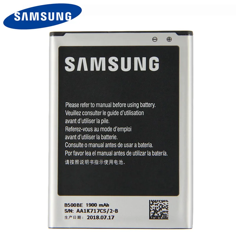 Оригинальный аккумулятор Samsung B500BE для GALAXY S4 Mini I9190 I9192 I9195 I9198 S4Mini 3 Pin 1900 мАч |