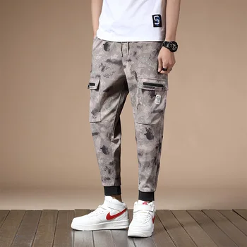 

men's desert camouflage printing cargo pants camo printed lightweight trousers for men youth boys spring summer autum season
