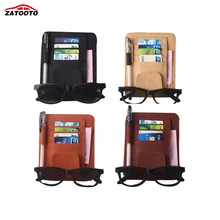 Auto Car Sun Visor Gafas Titular de la Tarjeta de Almacenamiento Organizador Bolsa Bolsa Multiusos Bolsa de Almacenamiento Organizador Del Coche Car Styling