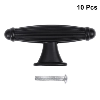 

10PCS Handle Pull Matte Single Hole Modern Style Aluminum Alloy Simple Handle Pull for Book Cabinet Wardrobe Cabinet Drawer