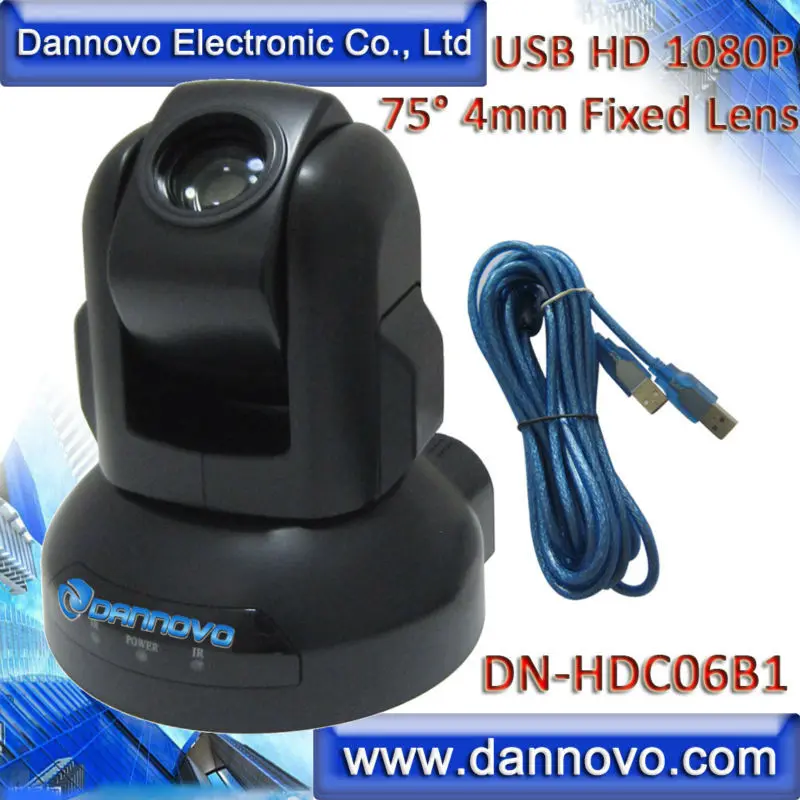 DANNOVO USB HD 1080 وعاء آلة تصوير مؤتمرات, عموم/الميل كاميرا ويب ، عدسات ثابتة ، السيطرة على عموم/الميل من خلال يو إس بى مباشرة ، التوصيل والتشغيل