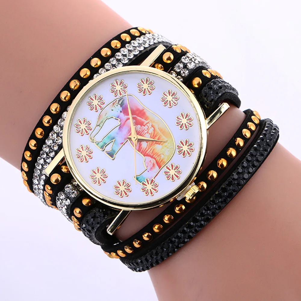 

Women's Watches Best Sellers Featured Fashion Elephant Pattern Ladies Clock Worth Buying Horloge Dames Orologio Donna Saati@50