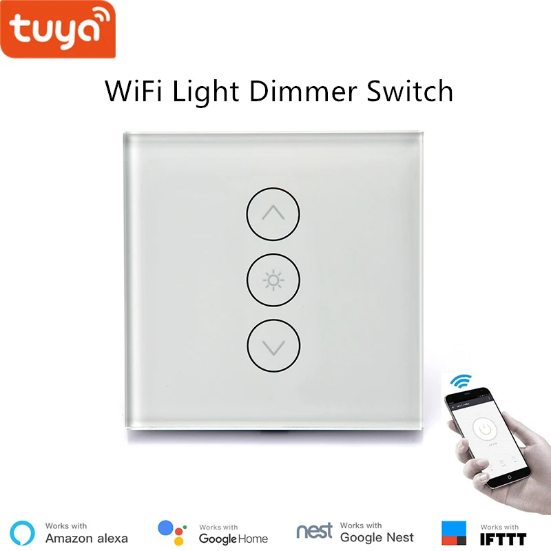 Tuya Remote Control Led Light Dimmer Switch Wifi Dimming Panel Tuya Remote Control Led Light Dimmer Switch Wifi Dimming Panel 110v 220v Google Home Compatible For Smart Ifttt In Automation Modules