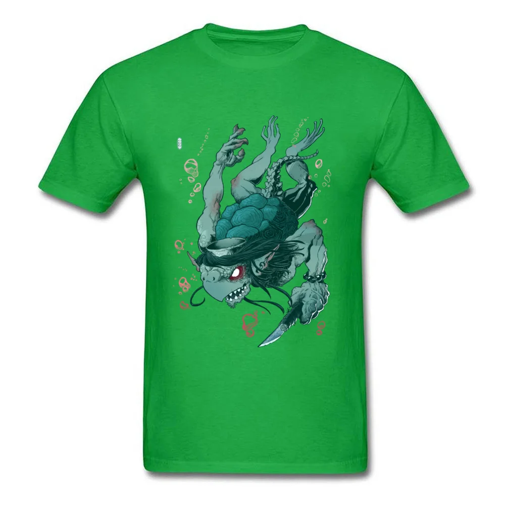 Komahiki Gift Tops Shirts Short Sleeve for Men 100% Cotton Summer/Fall Crewneck T Shirts Custom Tee Shirts Oversized Komahiki green