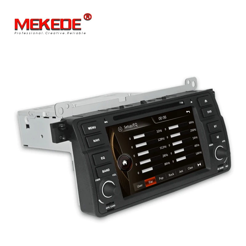 Discount free shipping  Capacitive screen 1Din 7inch Car DVD Player  for BMW E46 318 320 car dvd gps M3 3series with Navi Radio BT 3