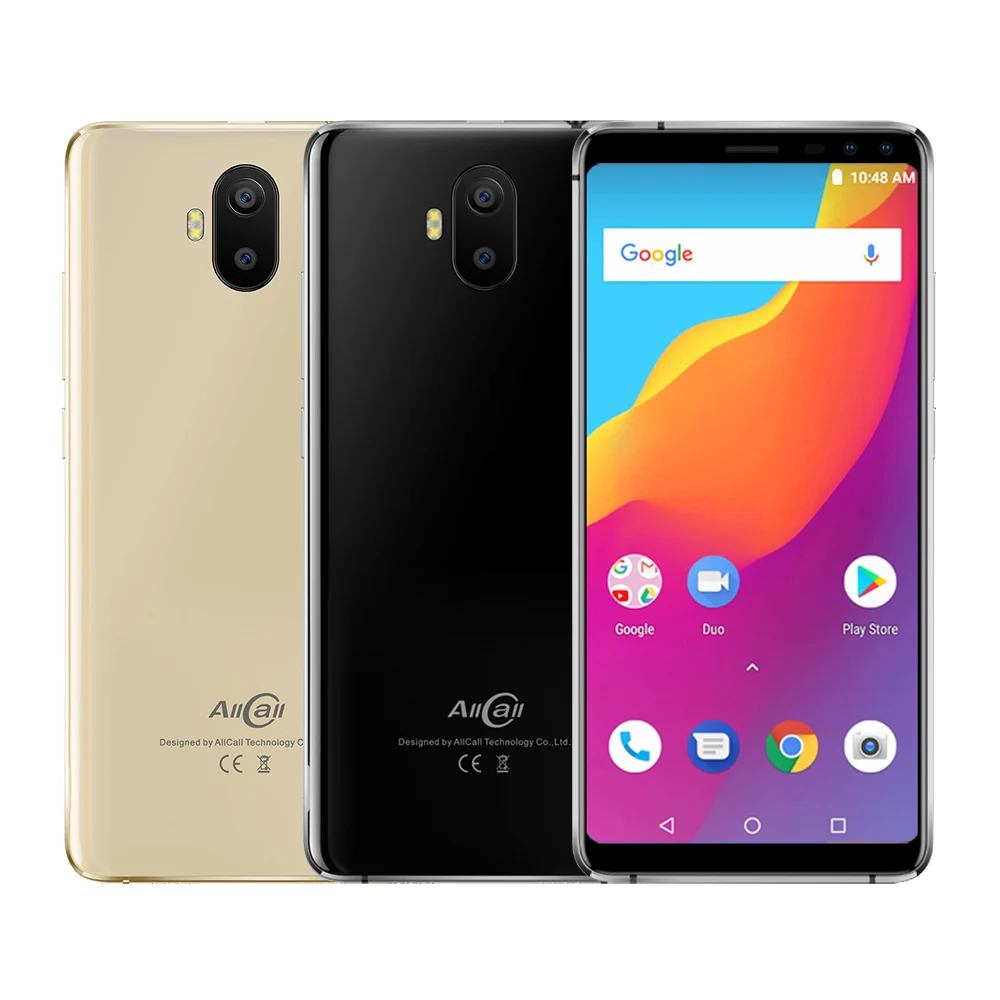 Allcall S1 3g WCDMA 5000 мАч Батарея 16 Гб 2 мобильный телефон четыре камеры Android 8 1 MTK6580A 5