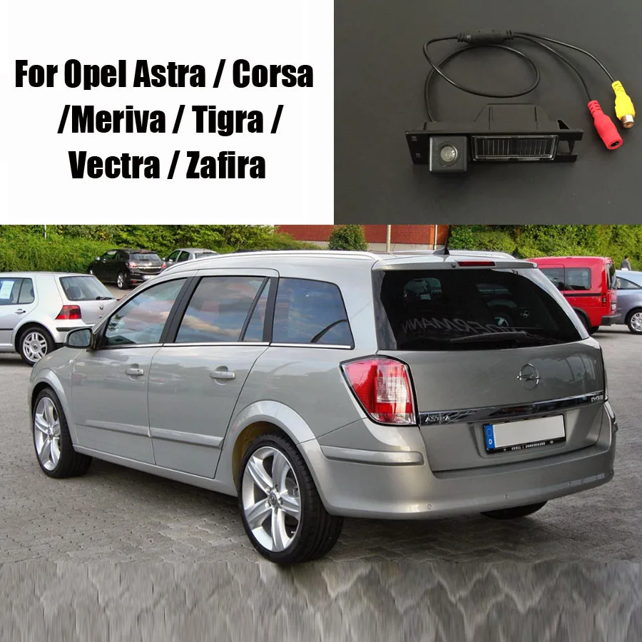 

Car Camera For Opel Astra / Corsa / Meriva / Tigra / Vectra / Zafira / Rear View Camera CCD DVD DVR RCA License Plate Light OEM