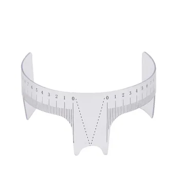 

New Hot Microblading Reusable Makeup Brow Measure Eyebrow Guide Ruler Permanent Tools