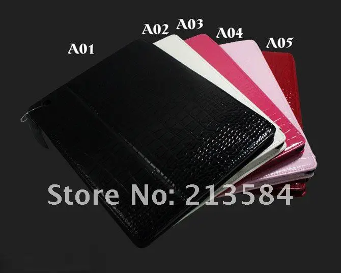 Crocodile Skin PatternSupper Thin Leather Case for New iPad 3 100% Genuine iPad3 Retail-Free Shipping | Компьютеры и офис