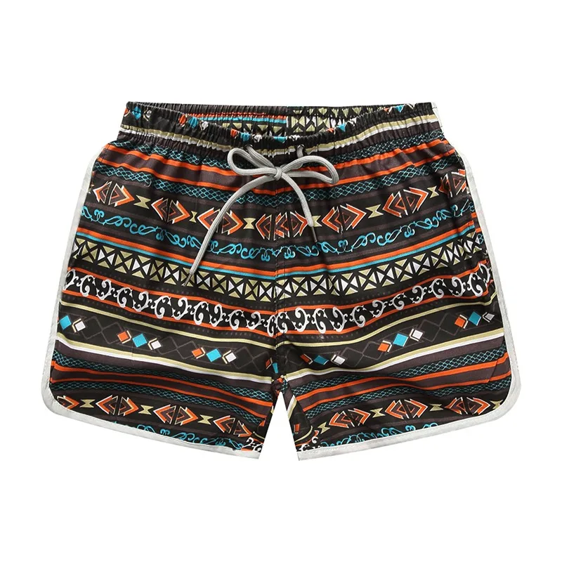 Swimming Shorts Women Print Drawstring Loose Quick Drying Short Pants Swimwear Surfing Swim Trunks sportswear& accessorie