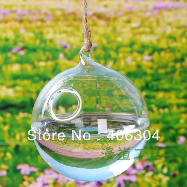 15 см подвесной стеклянный шар, прозрачная потолочная Цветочная ваза, украшение для дома/свадьбы
