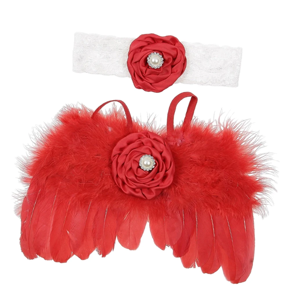 Solid Soft Baby Feather Gorgeous Kids Girls Party Angel Halloween Feather Wings Costume Cosplay Birthday Party Supply 