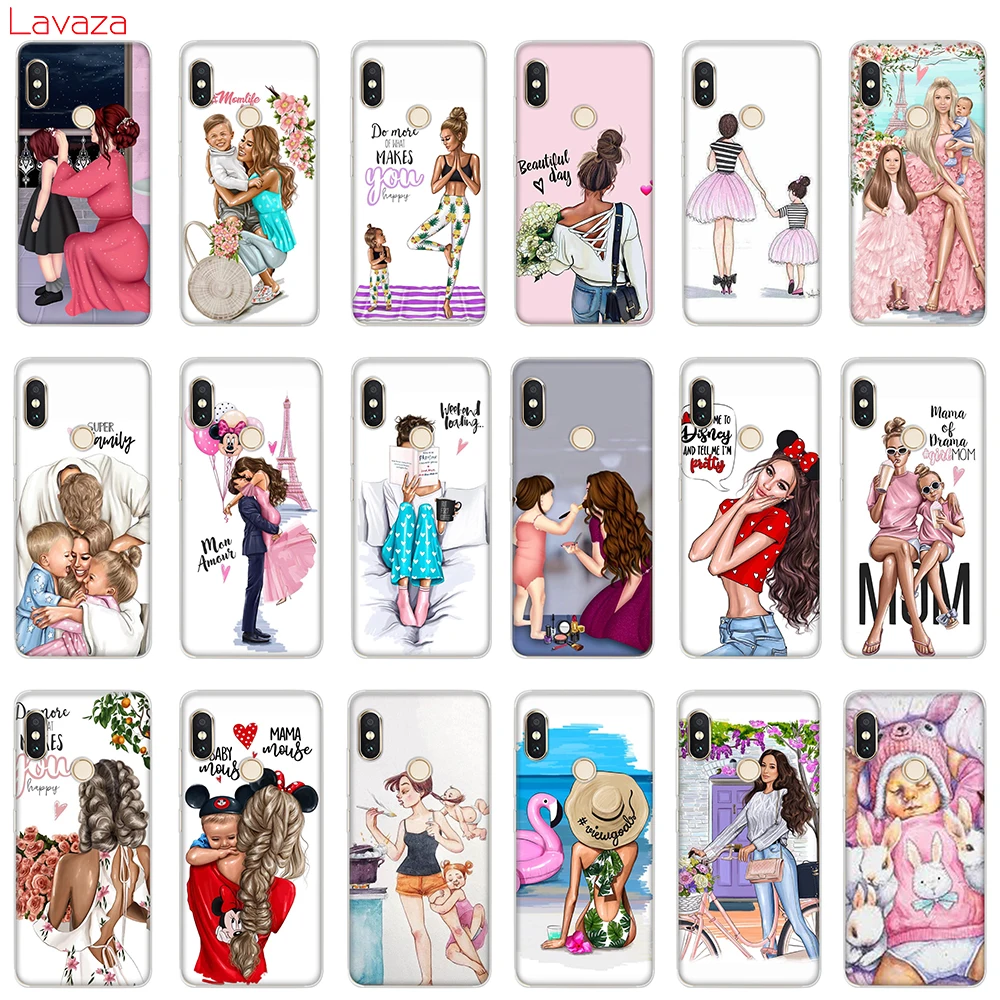 

Lavaza Fashion Black Baby Mom Girl Hard Case for POCOPHONE F1 for Xiaomi A2 Mi8 Lite A1 Redmi Note 4X 5 6 Pro