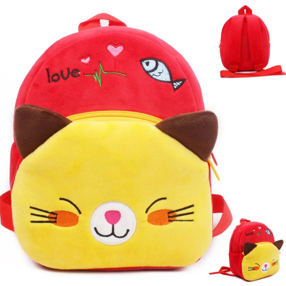 Cute Cartoon Baby Plush Backpack Toy School Bag Mini Animal Shape Plush Backpacks Kids Outdoor Travel Pack Bag Student#K4