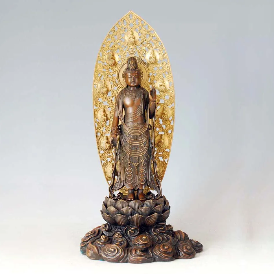 

Large Size BRONZES buddha statue Avalokitesvara bronze Kwan-yin Buddha Buddism godness Guanyin Temple Decoration