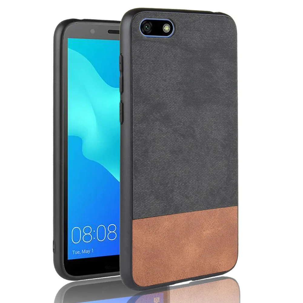 

Phone Case For Huawei Y5 Prime 2018 Y5 2018 Honor 7S Anti-knock Cover Honor 7A Russian version Vintage Leather Protective Cases