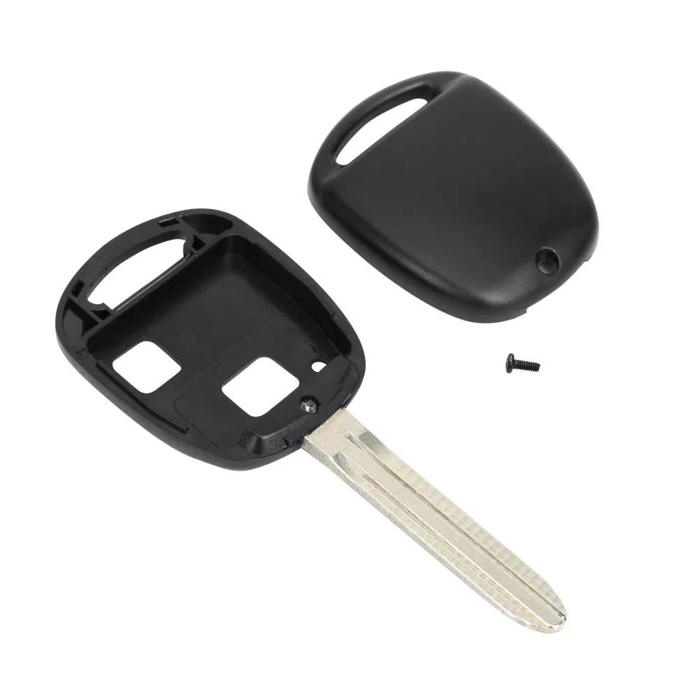 Чехол для автомобильного ключа с 2 кнопками подходит Toyota Yaris Avalon Camry RAV4 Corolla Echo