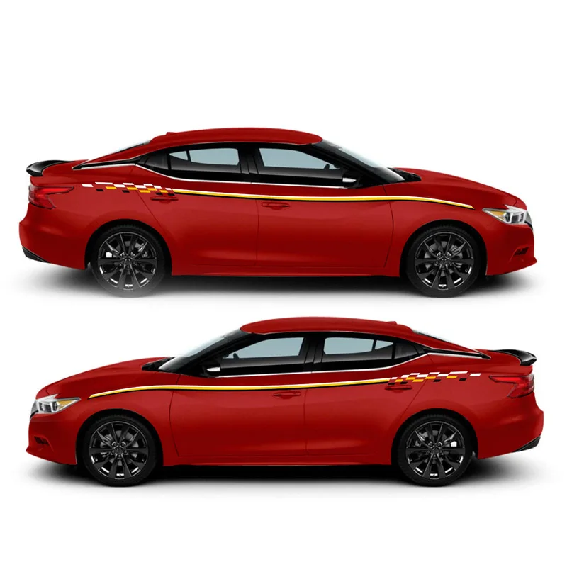 

World Datong Racing Sport Stripes For Nissan MAXIMA SPORT Mark Levinson car Both side body Customized Decal sport auto stickers