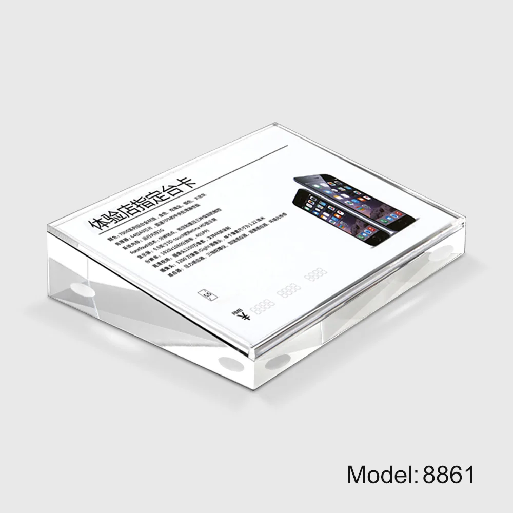 

A6 Wholesale Price Acrylic Table Board Menu Poster Sign Holder Frame Display Brochure Holder Stand Racks