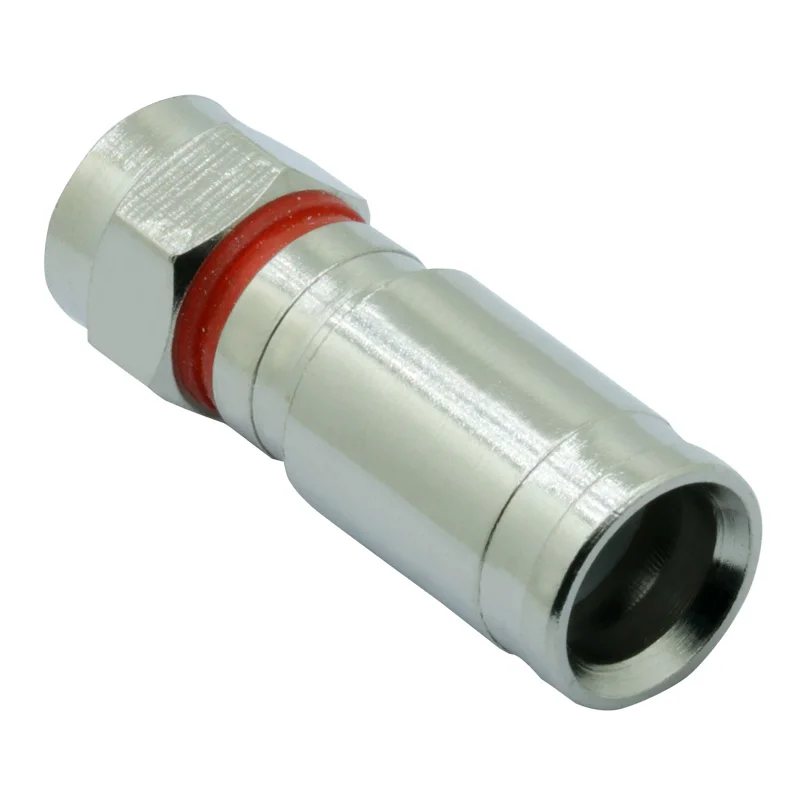 1 шт. компрессионный F разъем RG6 TV RF коаксиальный O Ring Coax провод разъем|Соединители|