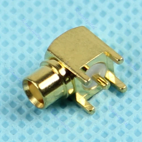 

1pc MCX Female Jack Mount Right Angle Solder PCB Board RF Connector