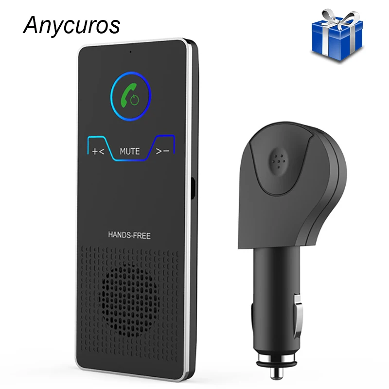 Sun Visor Car Speakerphone With USB Car Charger Wireless Handsfree