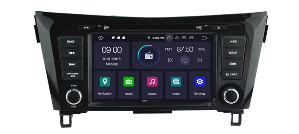 2 Din Car Multimedia Player Android 9 Auto Radio For Nissan Rogue sport 2013~2019 DVD GPS 8 Cores 4GB+32GB Bluetooth WiFi 11