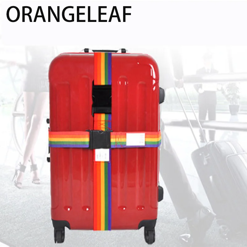 Tralvel Accessorises 200CM Length Luggage Cross Straps Adjustable Travel Suitcase Nylon Password Lock Buckle Strap Baggage Belts