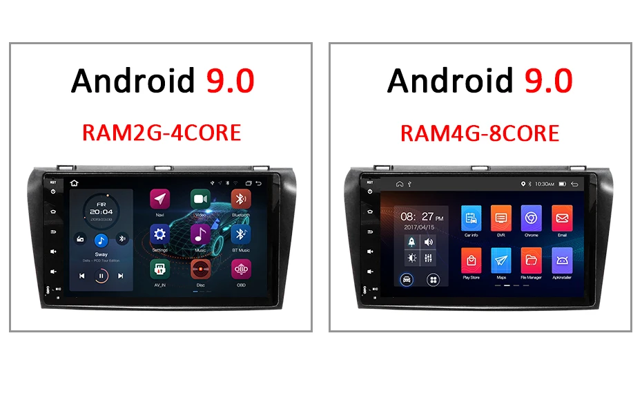 Sale DSP IPS SCREEN 4G 64G Android 9.0 Car GPS For Mazda 3 2003-2009 stereo navigation RADIO pc FIT BOSE system NO dvd player 4
