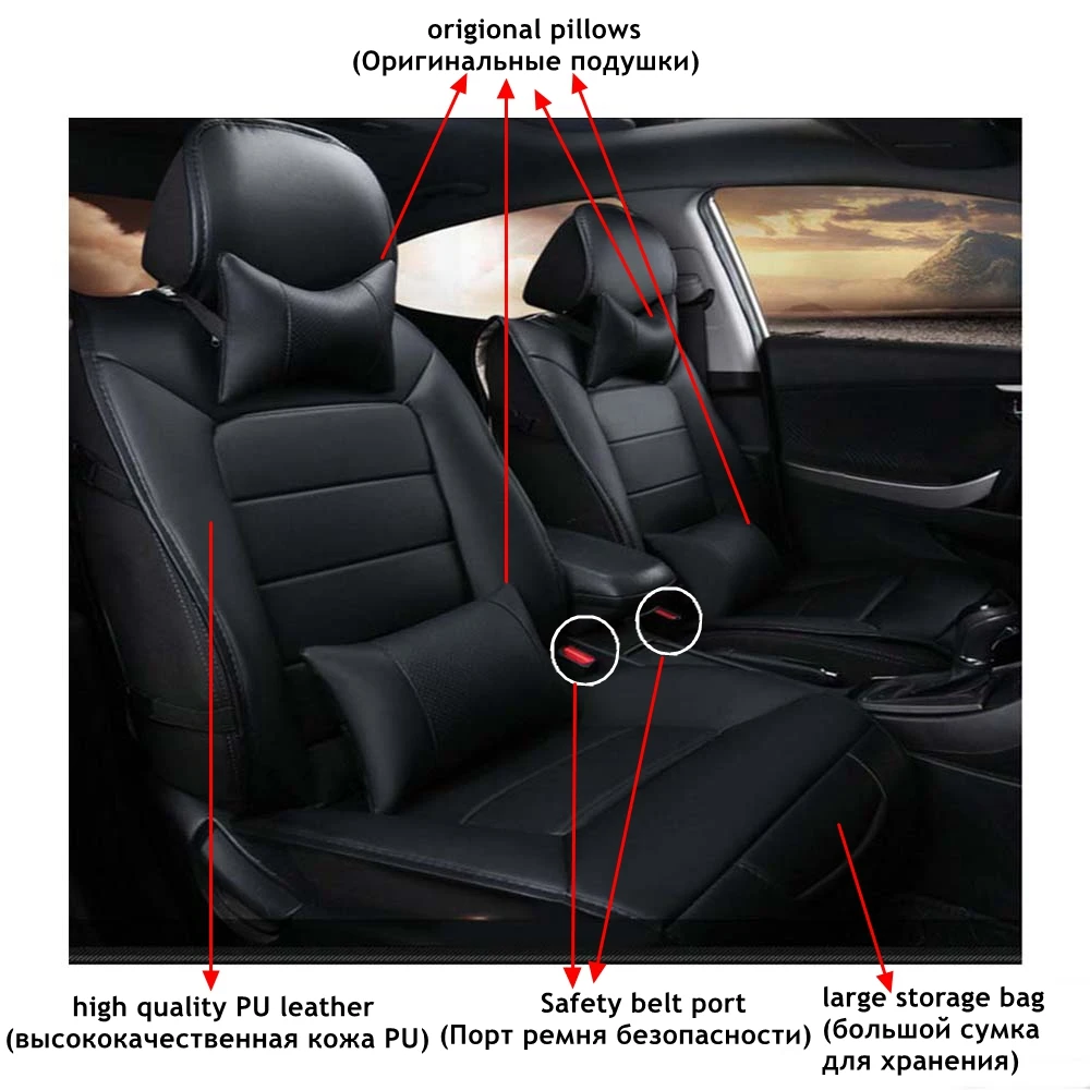 Чехол для автомобильного сиденья VW Volkswagen amarok touareg golf 7 6 4 5 polo passat b5 b6 gol tiguan santana bora