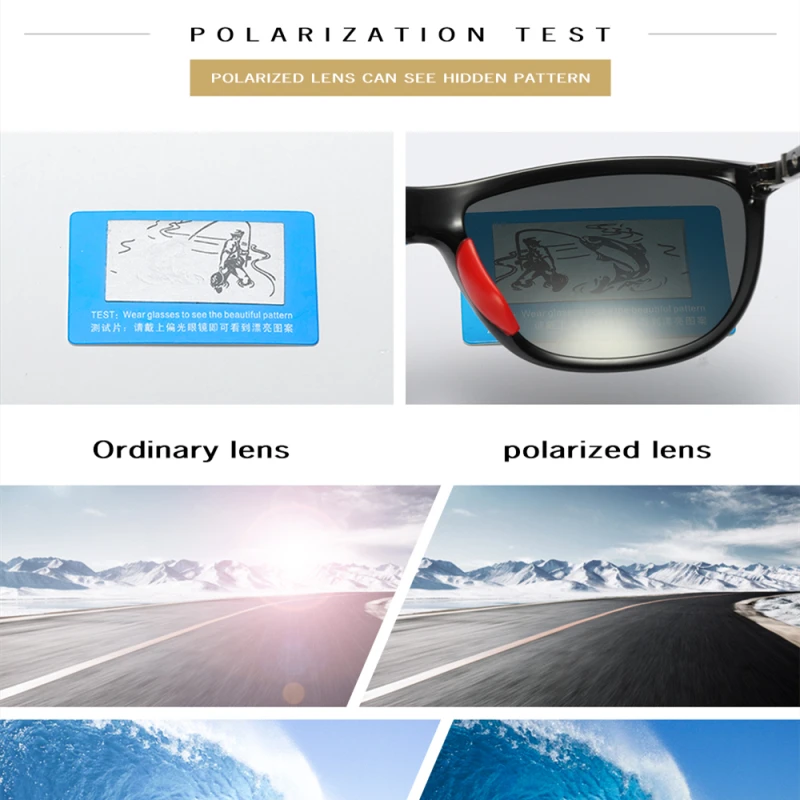 LEIDISEN Солнцезащитные очки Мужские UV400 водительские Спортивные Новые Классические брендовые дизайнерские уличные модные поляризационные солнцезащитные очки 201907