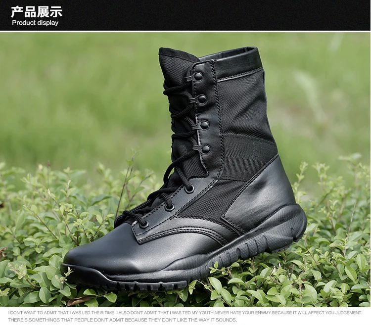 Мужские черные легкие военные тактические ботинки мужские армейские ботинки дышащие армейский пустынный тренировочные Ботинки Зимняя обувь для туризма и спорта