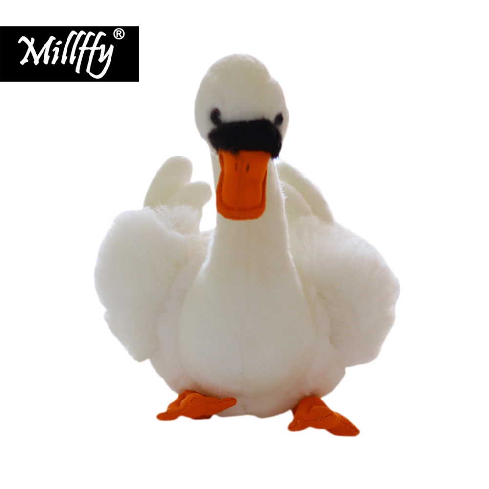 Millffy 新到着リアルな白白鳥ぬいぐるみかわいい白鳥ぬいぐるみ人形現実的なぬいぐるみソフトおもちゃスワン子供のための Stuffed Plush Animals Aliexpress